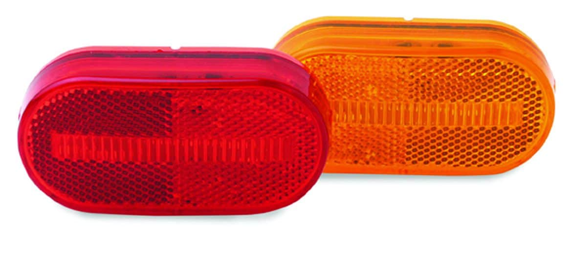 Red and Orange Oblong Trailer Marker Lights