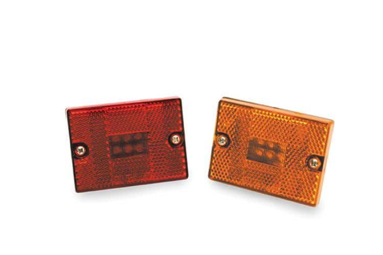 LED Trailer Lighting - Stud Mount Marker Light in Red and Amber