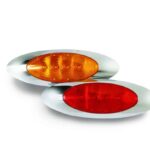 Oval Light With Chrome Bezel