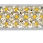 Amber 6.5″ Oval LED Light with Clear Lens