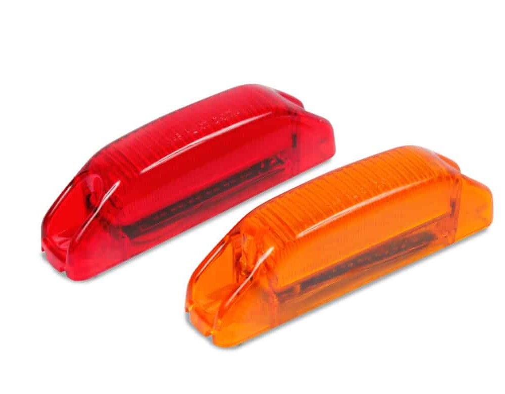 Narrow LED Marker Light in Red and Amber
