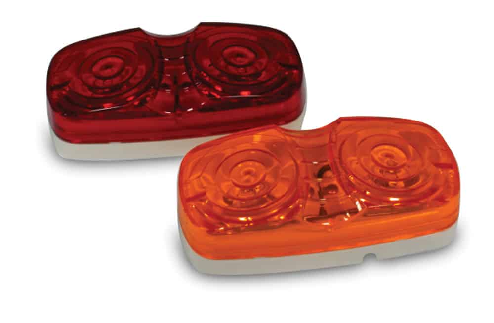 Incandescent Marker Lights in Red & Amber 4" x 2"
