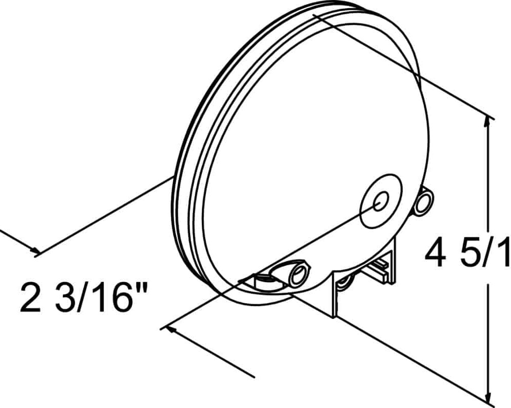 4 Inch Incandescent Tail Light Diagram With Dimensions