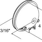 4 Inch Incandescent Tail Light Diagram With Dimensions