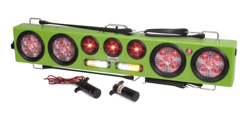 Green Wireless Light Bar with Strobes