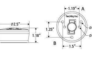 Navigation Light Dimensions Illustration
