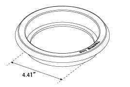 4" Tail/Turn Lights Dimensions Diagram