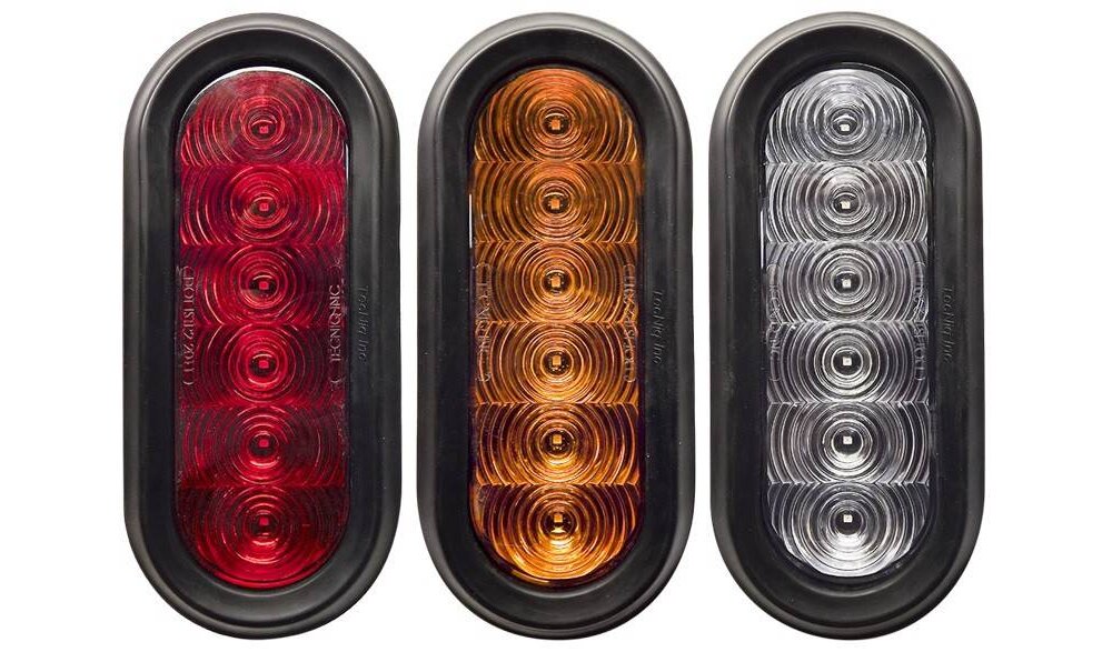 6 Inch Oval LED Lights - S/T/T Lights