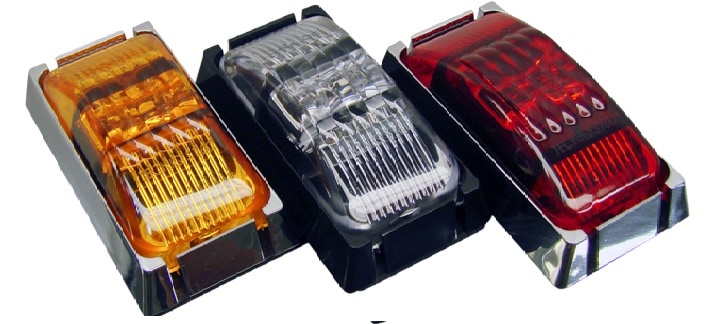 Amber, White & Red LED Trailer Clearance Lights