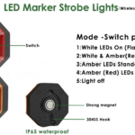 Safety Flasher Amber/White or Red/White