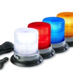 LED Strobe Beacon in White, Red, Blue, and Amber