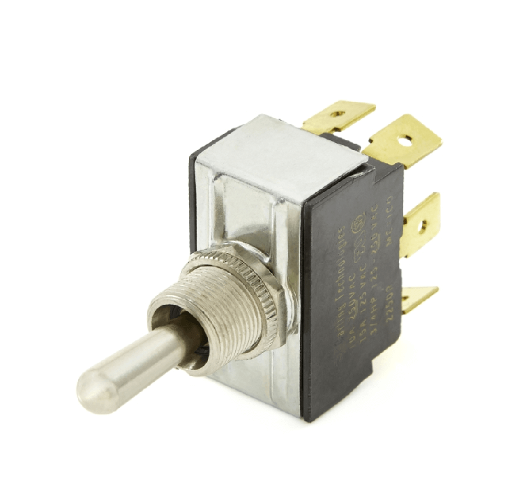 Sealed Metal Toggle Switch On/Off/On DPDT