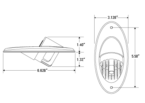 Docking Lights Dimensions Diagram
