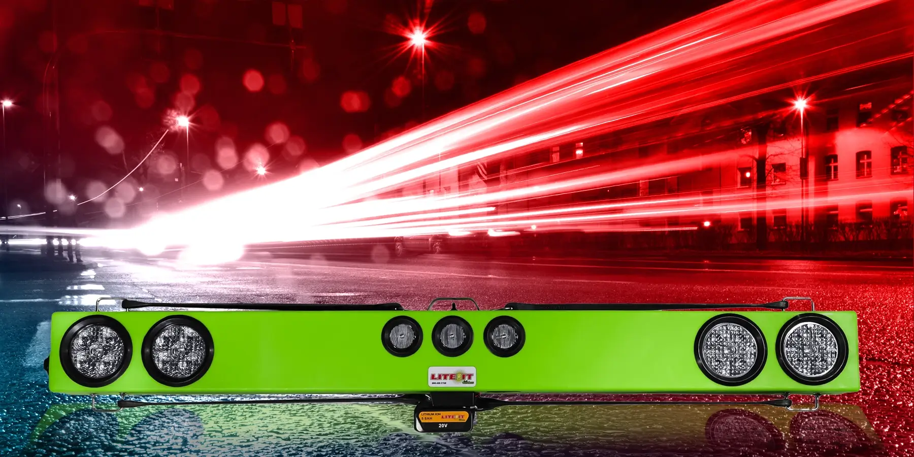 60 wireless light bar external power pack battery