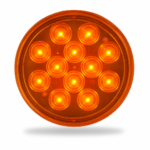 Amber 4” Round Marker Turn LED Light