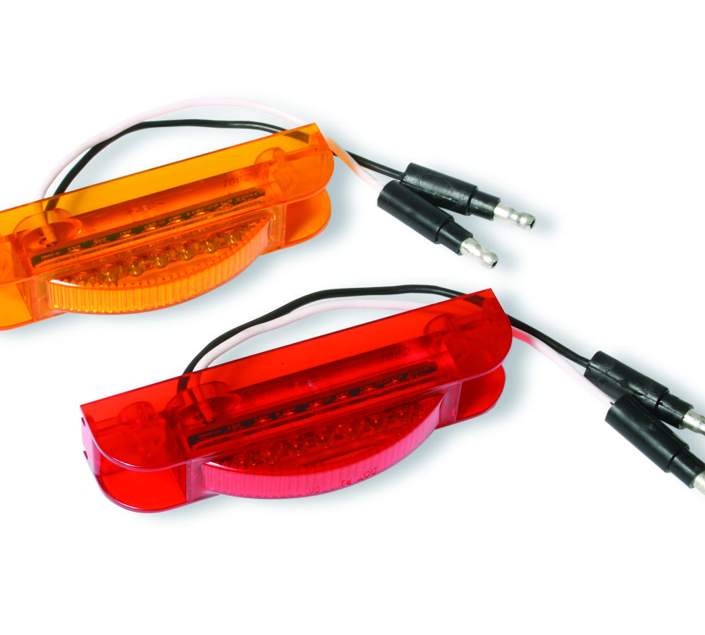 Narrow LED Marker Lights 4” x .75” Surface Mount
