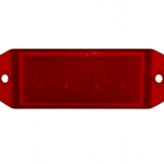 Red Rectangular Truck Trailer Marker Light